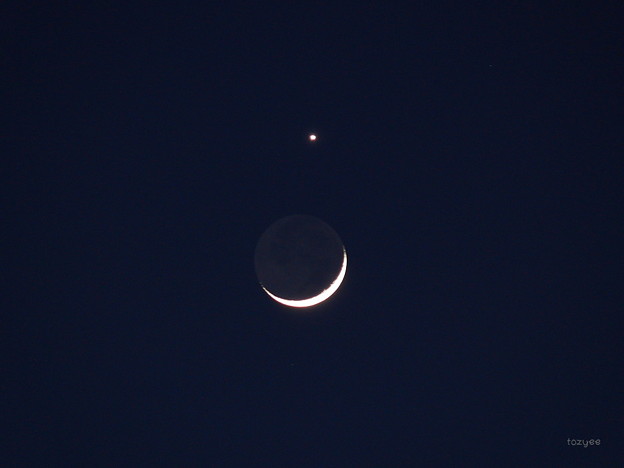 お月さんと金星　-1-