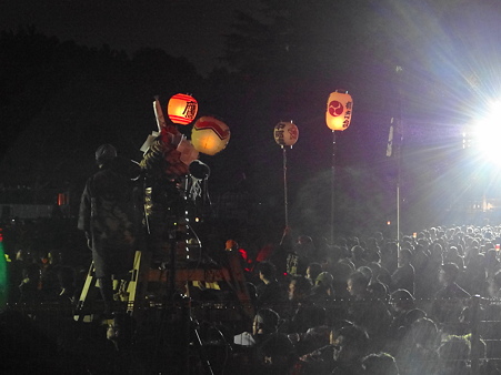 炎の祭典:大筒の練り出し