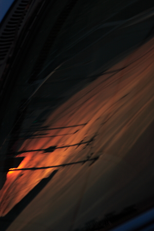 七夕の逆さ夕焼け