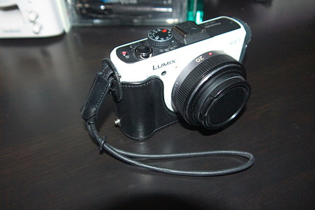 2011.01.16　机　GF1　ハンドストラップ