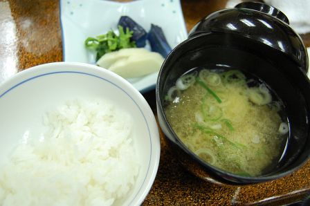 ご飯&香の物&留物