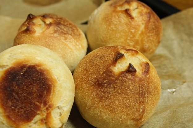 Photos: レーズン酵母の丸パン